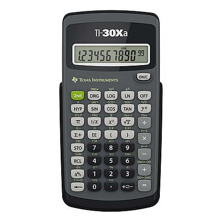 Texas Instruments TI-30xa scientific calculator $9.97 - 2026-08-16