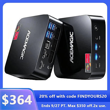 ACEMAGIC K1 Mini PC AMD Ryzen 7 7730U (up to 4.5Ghz) 16GB LPDDR4X RAM 512GB SSD