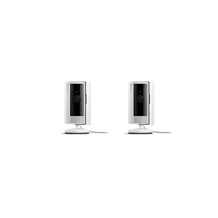 Ring Indoor Cam, Home or business security in 1080p HD video, 2-pack, White