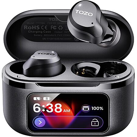 TOZO NC9 Pro Active Noise Cancelling Wireless Earbuds, LDAC Hi-Res Audio