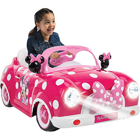 Huffy 6V Disney Minnie Mouse Convertible Ride-On Car with Remote ...