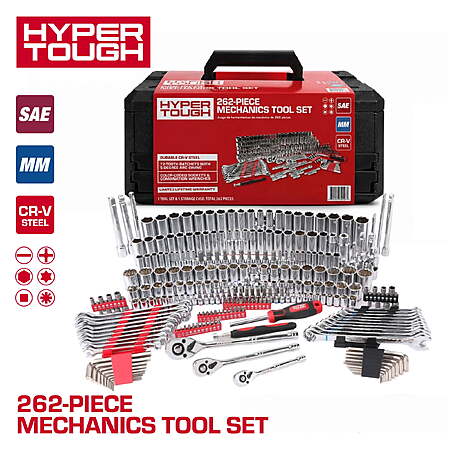 Hyper Tough 262-Piece Mechanics Tool Set, SAE and Metric $98
