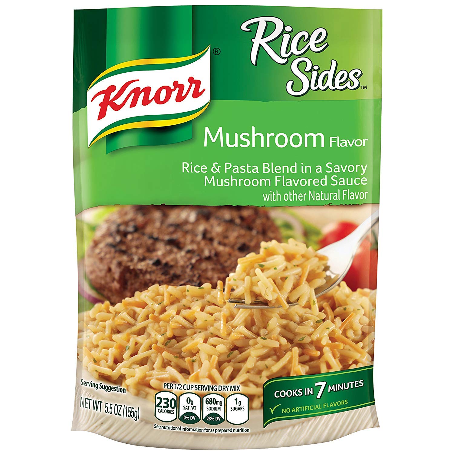 Knorr Rice Sides Dish, Mushroom, 5.5 oz Pack of 8 $8