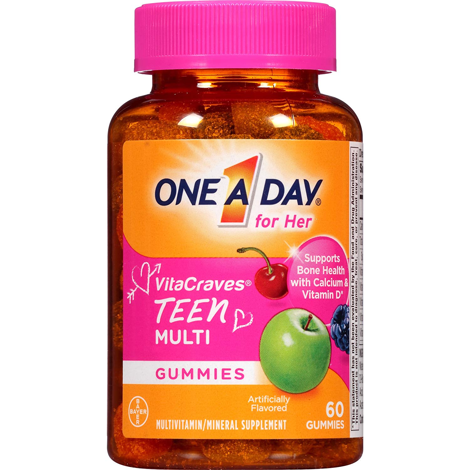 One A Day VitaCraves Teen for Her, 60 ct $3.26