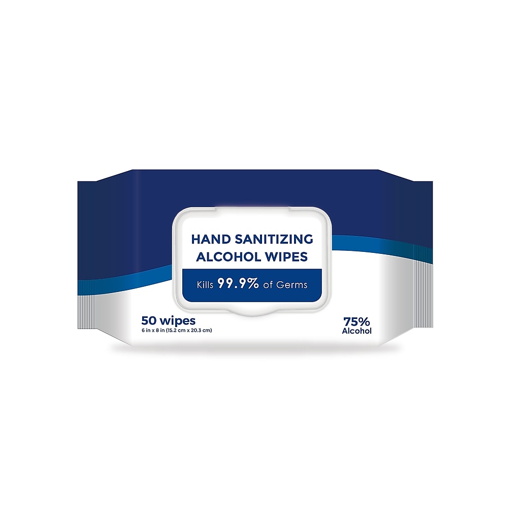 Caresour Alcohol Wipes, Unscented, 50 Wipes Per Pack @ Staples - $2.99 + free shipping