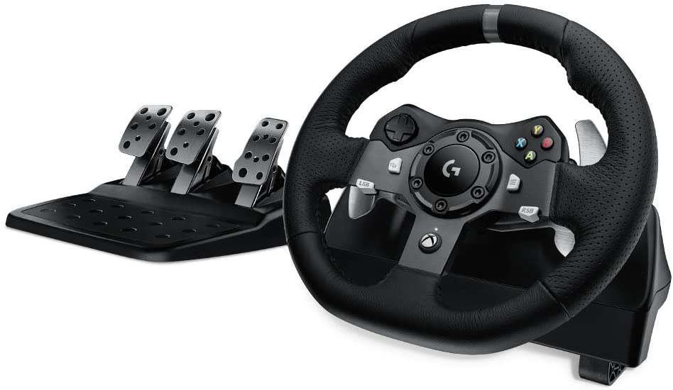 Logitech G920 Dual-Motor Feedback Driving Force Racing Wheel with Responsive Pedals for PC  Xbox One  -  $234.89 @ Amazon.com
