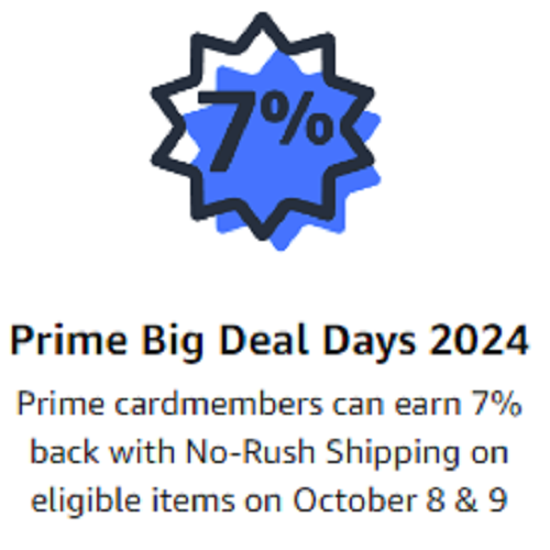 Amazon Prime Visa Card Cashback Choose NoRush Shipping Get 7 Back