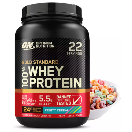Optimum Nutrition Protein Powder Fruity Cereal Tub - 1.5lbs $13.99