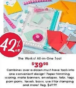 Craft Warehouse Black Friday: The Works! All-In-One Tool for $39.98