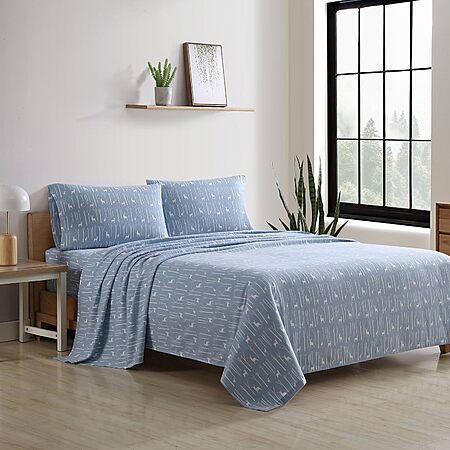 Eddie Bauer Cotton Flannel Bed Sheets w/ Matching Pillowcase & Fitted Sheet from $22.50 