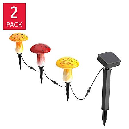 Select Costco Stores: 2-Pk 3-Ct Infinity X1 Glass Solar Mushroom Landscape Lights $9.95 (In-Store Only)