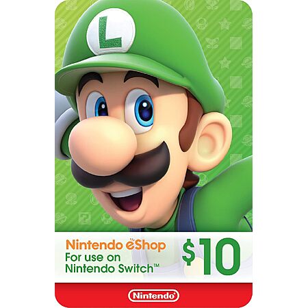 $10 Nintendo eShop eGift Card (Digital Code)