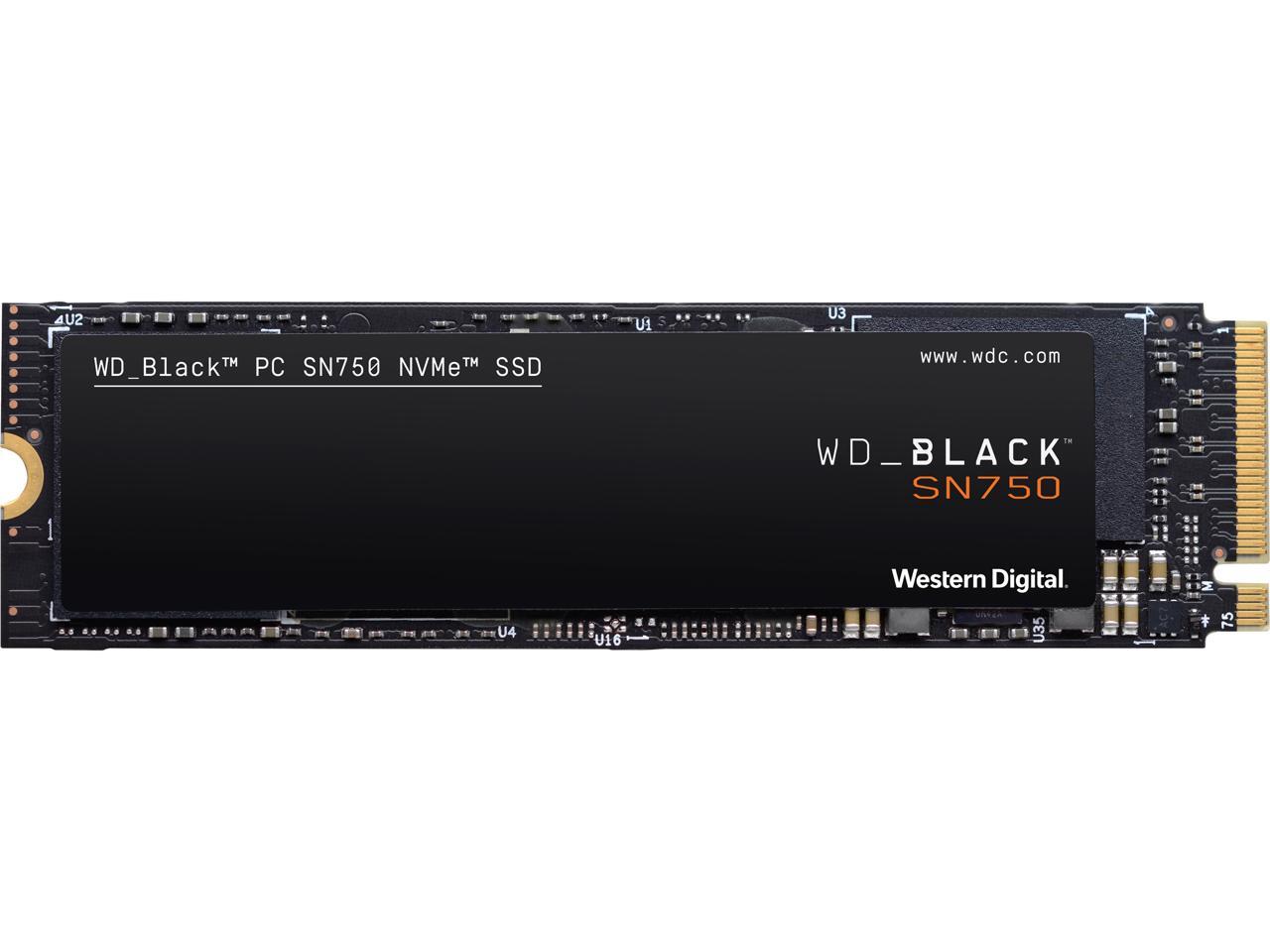 Western Digital WD BLACK SN750 NVMe M.2 2280 500GB SSD - $69.99 + free shipping (Newegg.com)