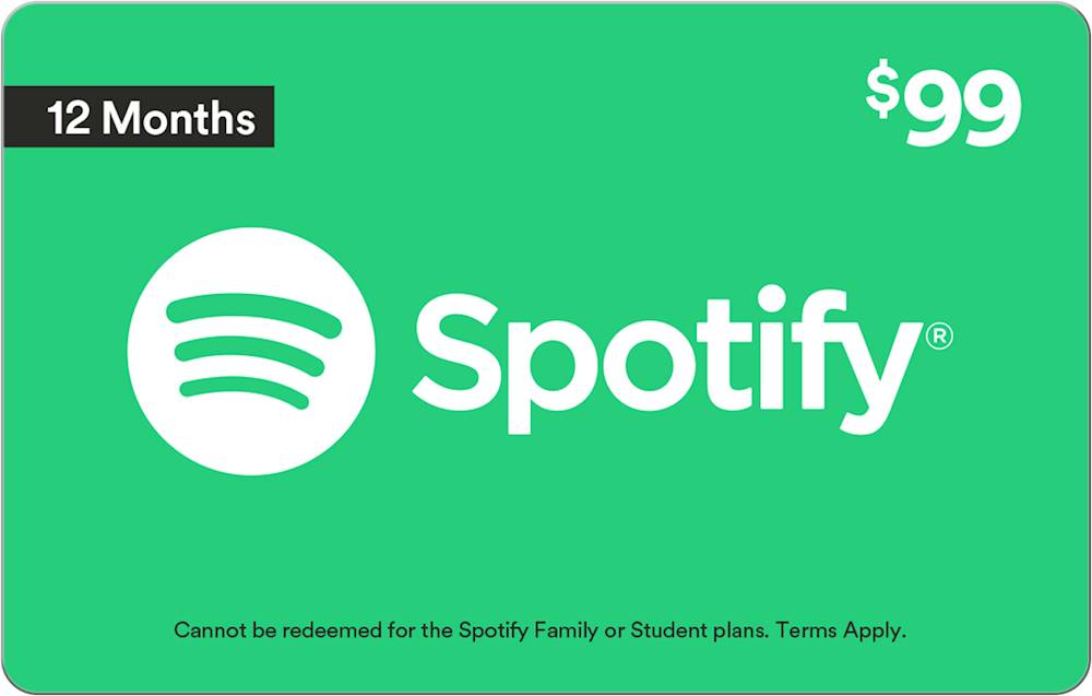 Spotify 1 Year subscription $99