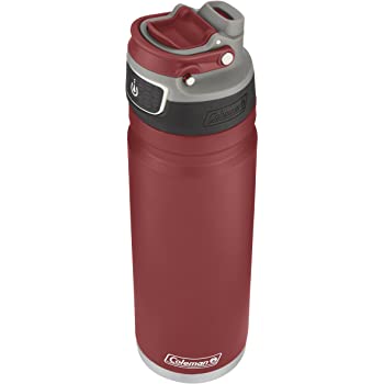 Coleman FreeFlow AUTOSEAL Insulated Stainless Steel Water Bottle RED - $14.65 + Free shipping prime
