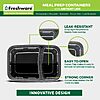 50-Pack 28-Oz Freshware Meal Prep Containers 2 Compartment w/ Lids $11.99 + Free Shipping w/ Prime