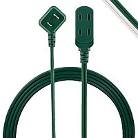 15' Philips 3-Outlet Extension Cord (Green) $4.99 + Free Shipping w/ Prime