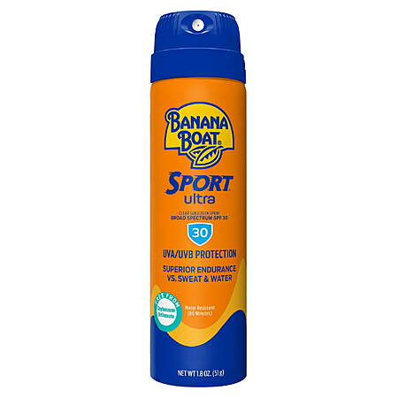 1.8-Oz Banana Boat Sport Ultra SPF 30 Sunscreen Spray + $3 Walmart Cash $2.50 + Free S&H w/ Walmart+ or on $35+