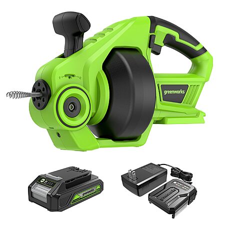 Greenworks 24V Cordless Plumbing Drain Auger w/ 2.0Ah Battery & Charger $50 + Free Shipping