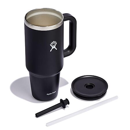 40-Oz Hydro Flask All Around Stainless Steel Insulated Travel Tumbler (Black) $22.99 + Free Shipping w/ Prime or on $35+