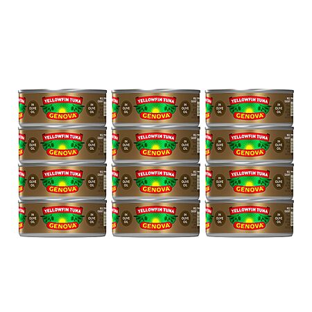 12-Pack 5-Oz Genova Premium Wild Caught Yellowfin Canned Tuna (Olive Oil) $20.75 ($1.72 ea) w/ S&S + Free Shipping w/ Prime or on $35+