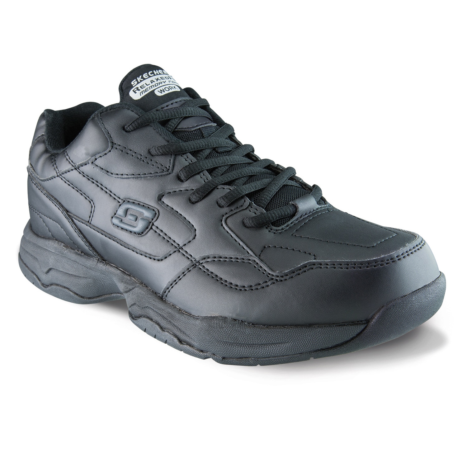 Skechers for Work Men's Felton Slip Resistant Relaxed-Fit Work Shoe $20 at Amazon