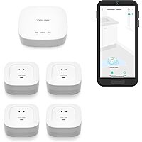 Prime Members: YoLink Smart Home Starter Kit: Hub & 4-Pack Water Leak Sensor 4