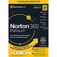 Norton 360 Platinum $19.99