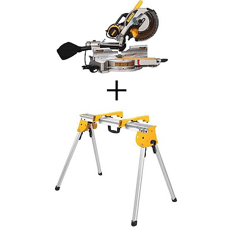 Dewalt 12 in Sliding Compound Double Bevel Miter Saw AND Stand