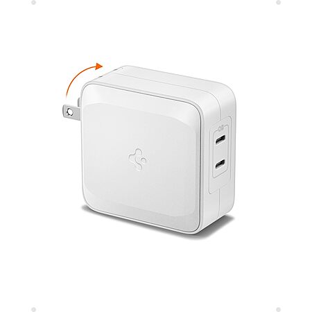 Spigen 100W USB C Charger, Spigen [GaN II] 2 Port Foldable Power Adapter USB-C Amazon Prime $16.99