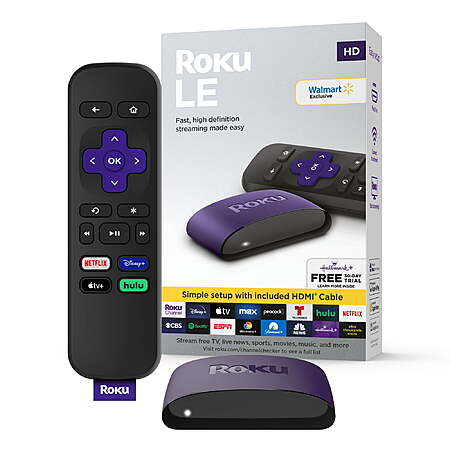 Roku LE HD Streaming Media Player with High Speed HDMI Â® Cable and ...
