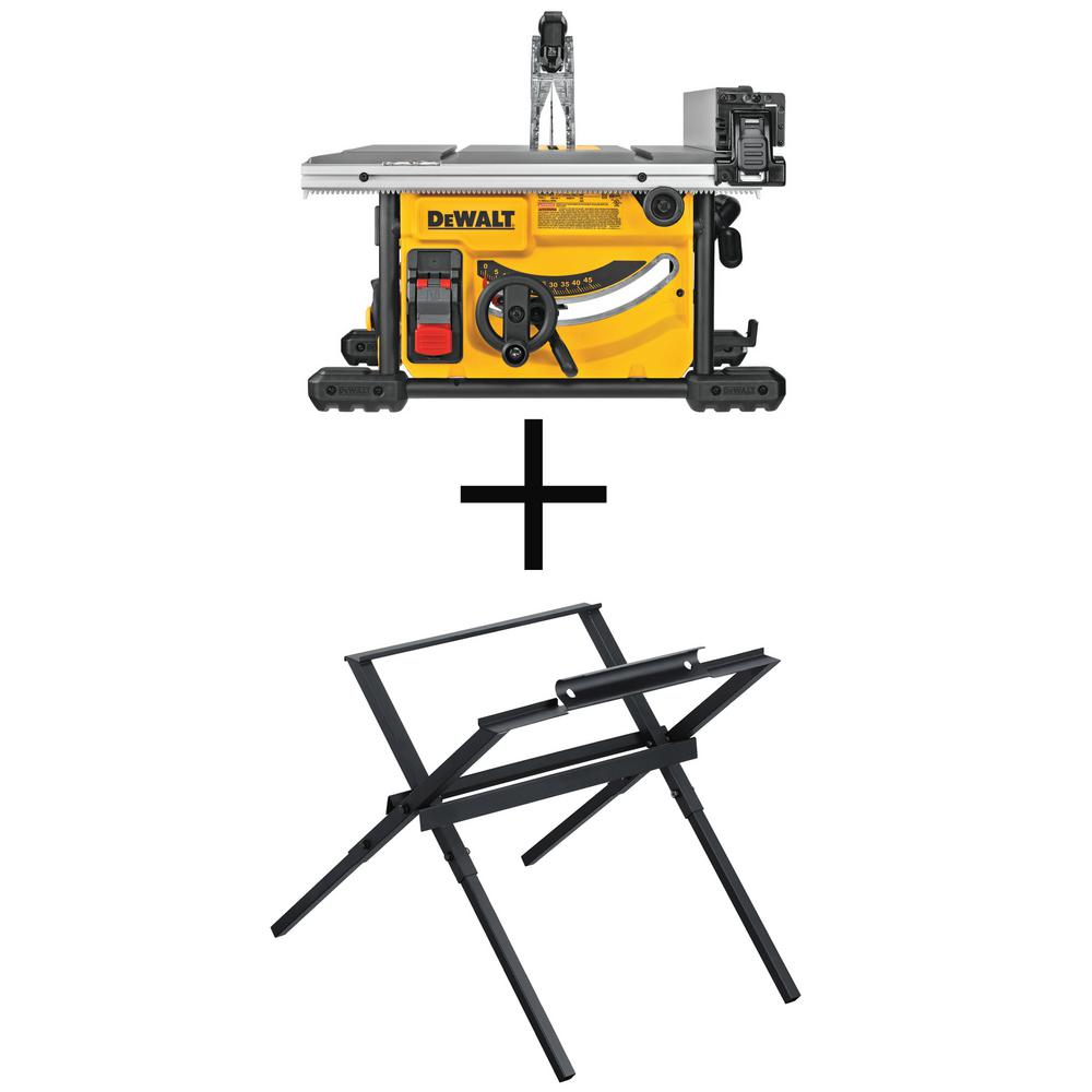 DeWalt 8-1/4" Table Saw(DWE7485) with Bonus Compact Table Saw Stand $299