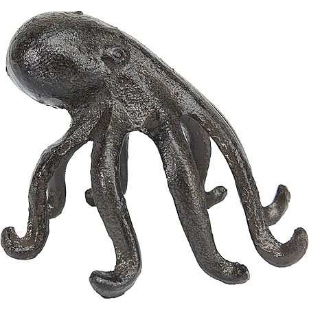 6" Creative Co-Op Eclectic Cast Iron Octopus Figurine Phone/Tablet Holder $11 