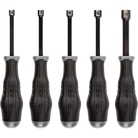 USA Tekton 5 Pc Nut Driver Set Metric Hollow Shaft $16.8