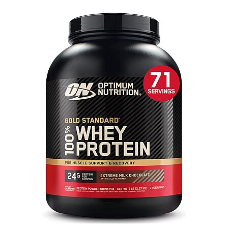 Optimum Nutrition Gold Standard Whey Protein, Extreme Milk Chocolate, 5 LB - 79.99