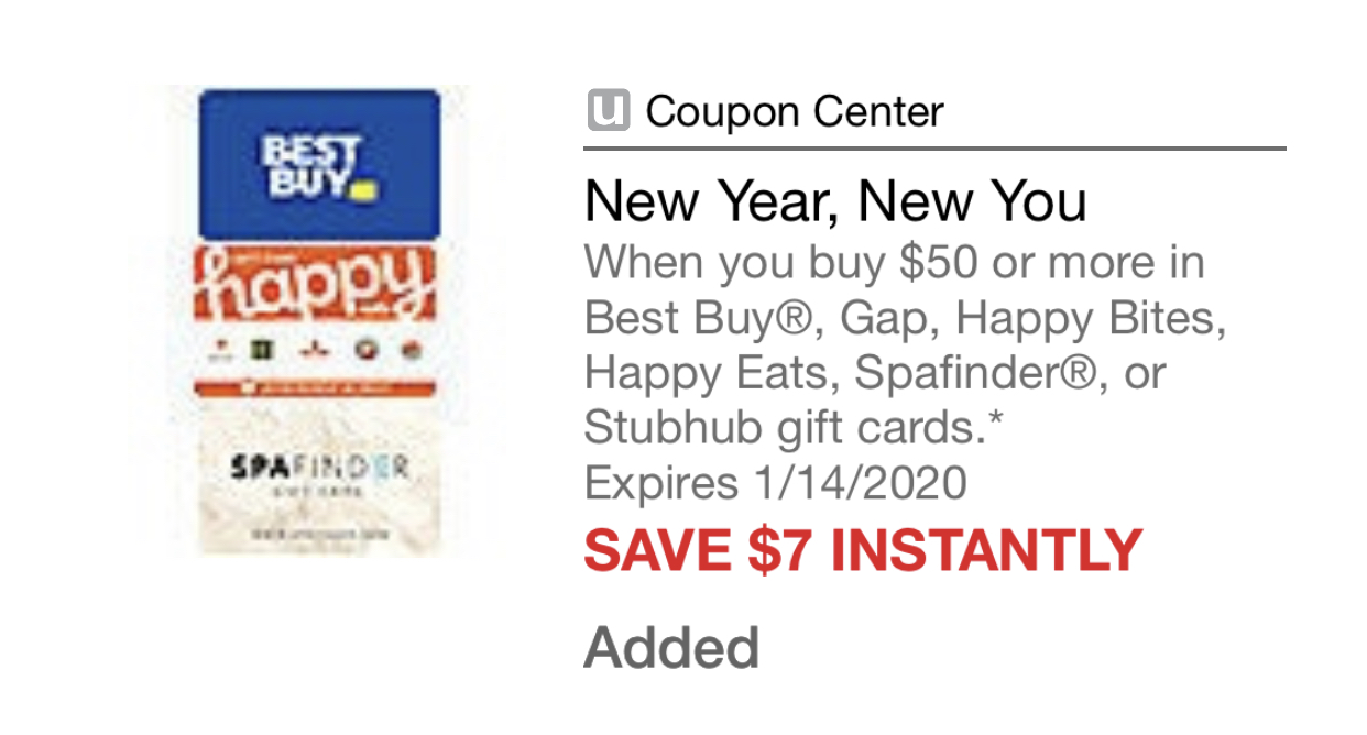 Safeway/Albertsons/Vons Just4U App: Best Buy, Gap or Stubhub $50 Gift Card Save $7 Instantly Exp 1/14/2020 $43