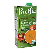32oz. Pacific Foods Organic Roasted Red Pepper & Tomato Soup (Light in Sodium)
