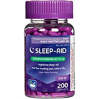 200-Count Rite Aid 25mg Diphenhydramine HCL Natural Sleep-Aid Caplets/Pills