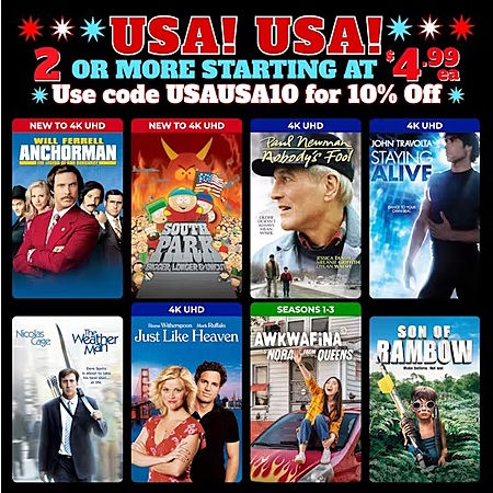 Paramount Digital Films (4K/HD): 2 for $9: South Park: Bigger, Longer ...
