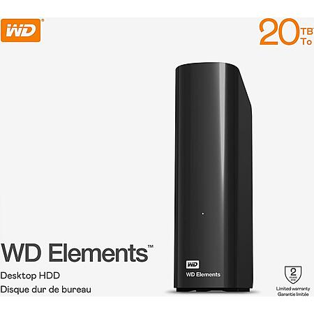 20TB WD Elements USB 3.0 External Hard Drive + 1TB WD Black SN770 M.2 2280 PCIe Gen4 SSD $279.99 + Free Shipping via Newegg