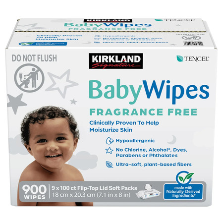 Costco Members: 900-Count Kirkland Signature Baby Wipes (Fragrance Free) $16.99 + Free Shipping via Costco Wholesale