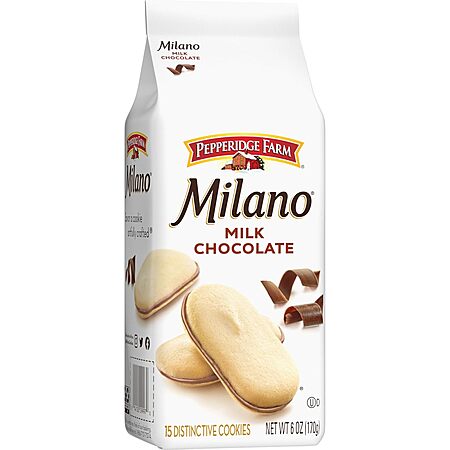 6-Oz Pepperidge Farm Milano Crisp Baked Cookies (Milk Chocolate) - 2025 ...