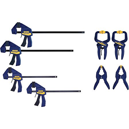 8-Piece Irwin Quick Grip Clamp Set w/ Quick Release Triggers $22.80