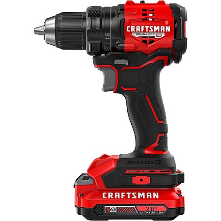 Craftsman V20 Brushless RP Compact Drill/Driver Kit w/ 2Ah Battery/Charger $69 + Free S&H