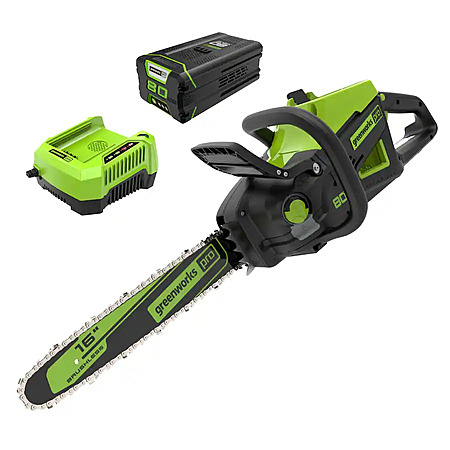 Greenworks 80V 16” Chainsaw w/ 4.0 Ah Battery/Charger w/ 16" Replacement Chain $119 + Free Pickup