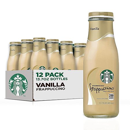 Select Amazon Accts: 12-Pk 13.7oz. Starbucks Frappuccino Coffee Drink (Vanilla) $17.25 w/ S&S