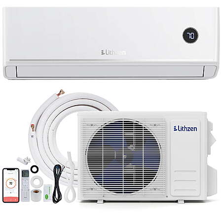 Costway Lithzen 12000 BTU 18.2 SEER2 WiFi Mini Split Air Conditioner/Heater $396 + Free S&H