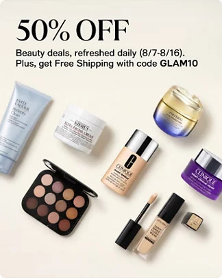 Macy's 10-Days of Glam: Daily Deals from Lancome, Viktor & Rolf, Shiseido & More 50% Off + Free S&H (Valid Daily thru 8/16)