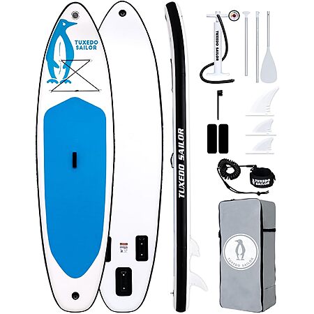 Tuxedo Sailor Inflatable Stand-Up Paddle Board w/ Accessories (2 Colors) $85 + Free S&H