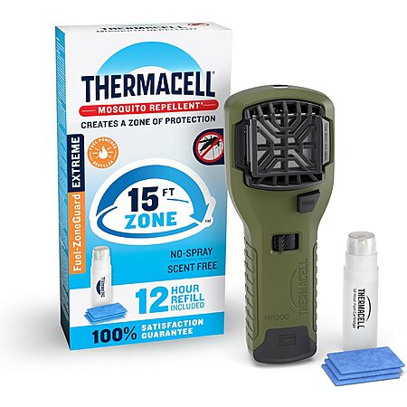 Thermacell 15' Fuel-ZoneGuard Extreme Mosquito Repeller w/ 12-Hour Refill $11